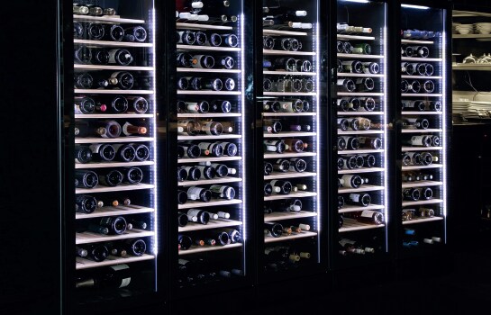 Black 198 Bottle Multi Temp Wine Cabinet Vintec Australia